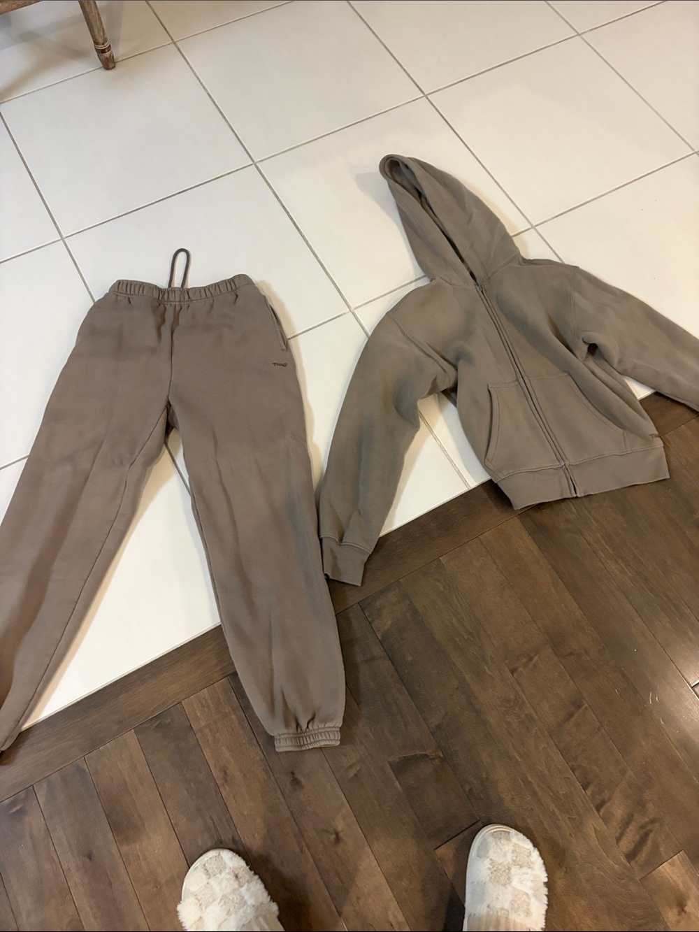 TNA Kids Taupe Drawstring Sweatpants